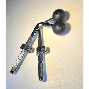 Two L Rod Ball Tom Mount Brackets Drum Percussion Musician prop 16.5 cm x 9 cm